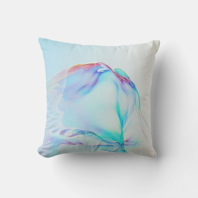 bubbelbakgrund himlar många bubblor cushion kudde (Framsida)
