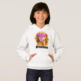 Bubbelblogg hund - lägg till ditt namn t shirt
