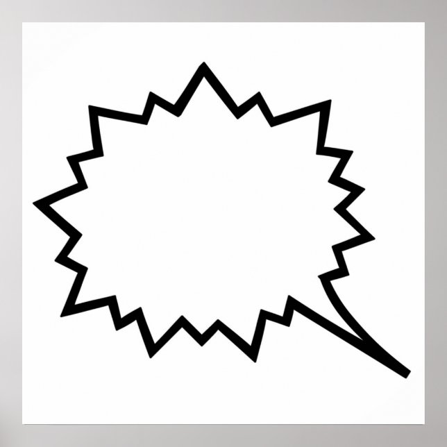 Bubbelbubbla tecknad Tal Poster (Framsidan)