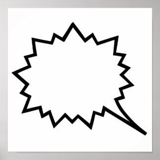 Bubbelbubbla tecknad Tal Poster