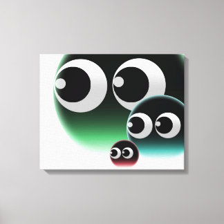 Bubbelfamilj Canvastryck