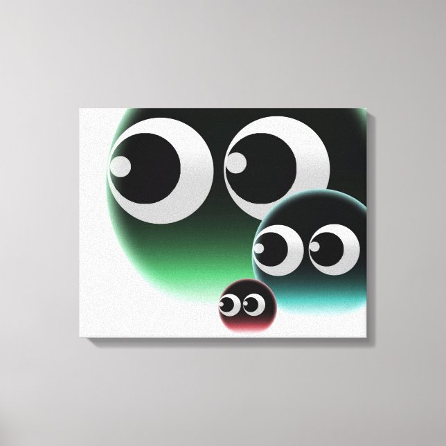 Bubbelfamilj Canvastryck (Framsida)