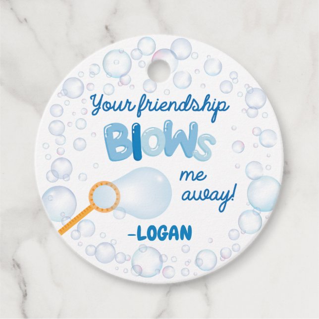 Bubbelfavoriter för Valentineser i klass Gåvor Etiketter (Framsida)