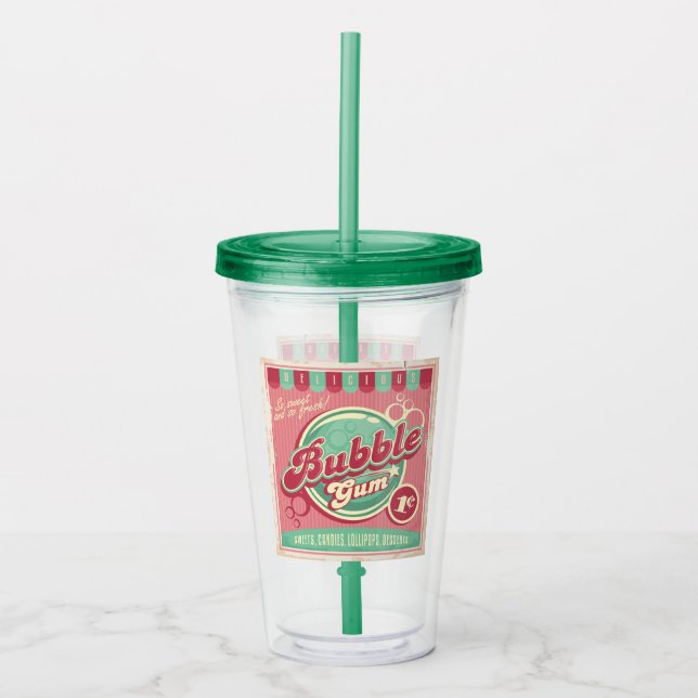 Bubbelgum Akryltumlare Take Away Mugg (Framsida)