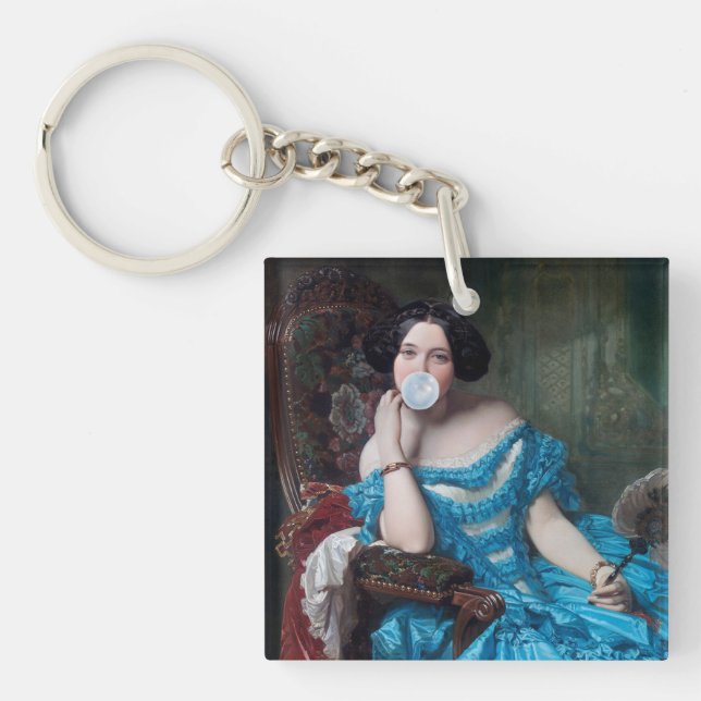 Bubbelgum Diva i blå satin (Framsidan)