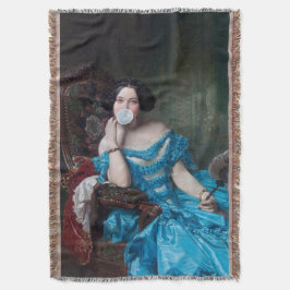 Bubbelgum Diva i blå satin Filt