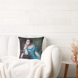 Bubbelgum Diva i blå satin Kudde