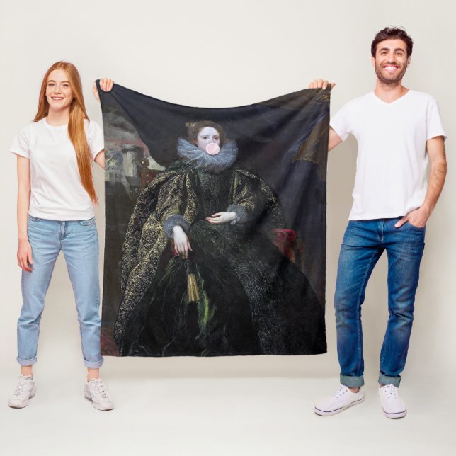 Bubbelgum Diva Marchesa Fleecefilt (På plats)