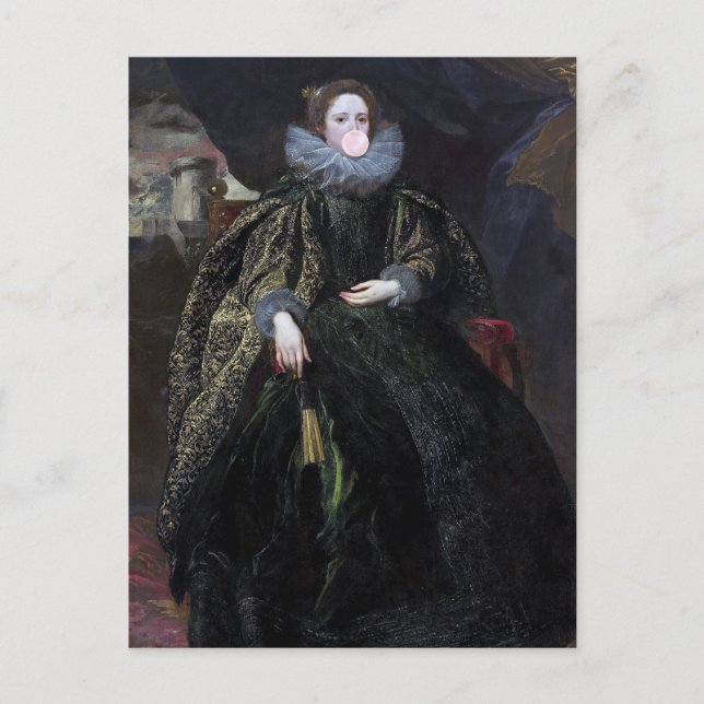 Bubbelgum Diva Marchesa Vykort (Framsida)