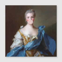 Bubbelgum Diva med Blue Butterfly - tackkort