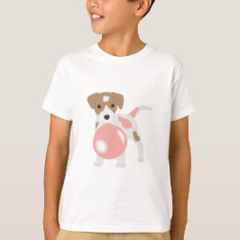 Bubbelgum-Hund som blåser bubblor T Shirt