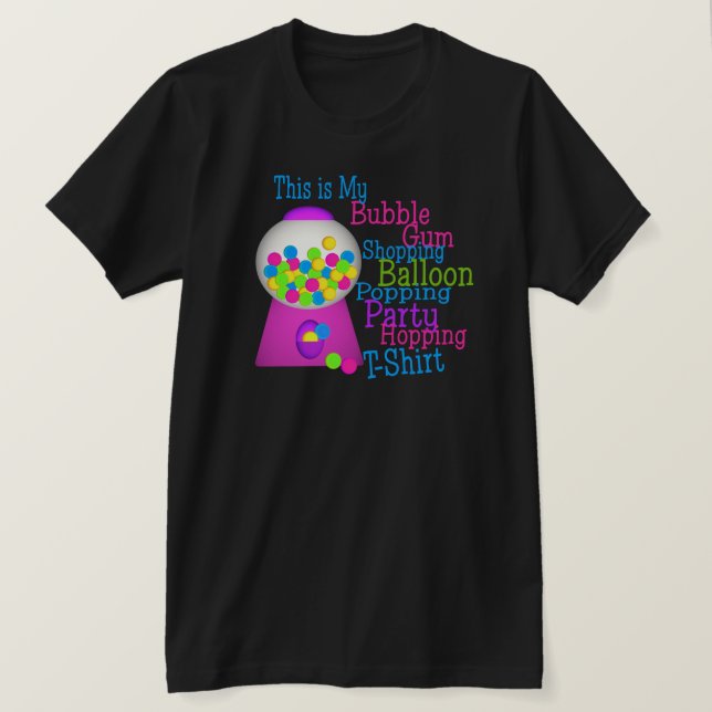 Bubbelgum Party T-shirt (Design framsida)