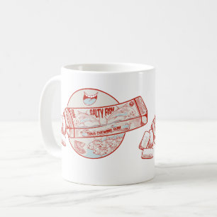 Bubbelgum, rolig fisksmak kaffemugg