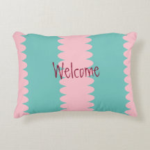 Bubbelgum rosa och teal, söt, välkommen, din text