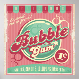 Bubbelgummi Poster