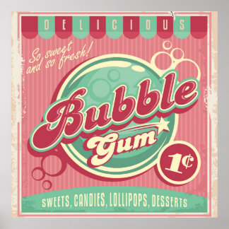 Bubbelgummi Poster