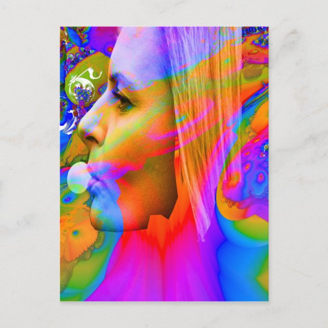 Bubbelgummi Vykort (Framsida)