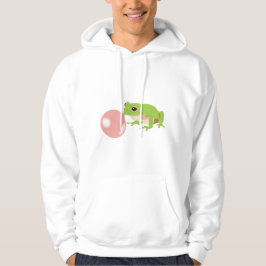 Bubbelgummigrodor som blåser bubblor hoodie