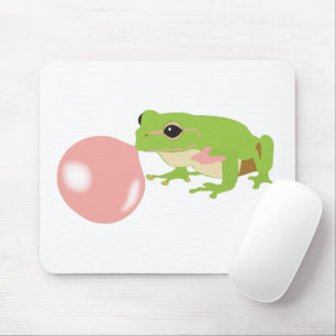 Bubbelgummigrodor som blåser bubblor musmatta