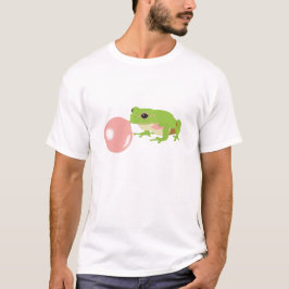 Bubbelgummigrodor som blåser bubblor t shirt