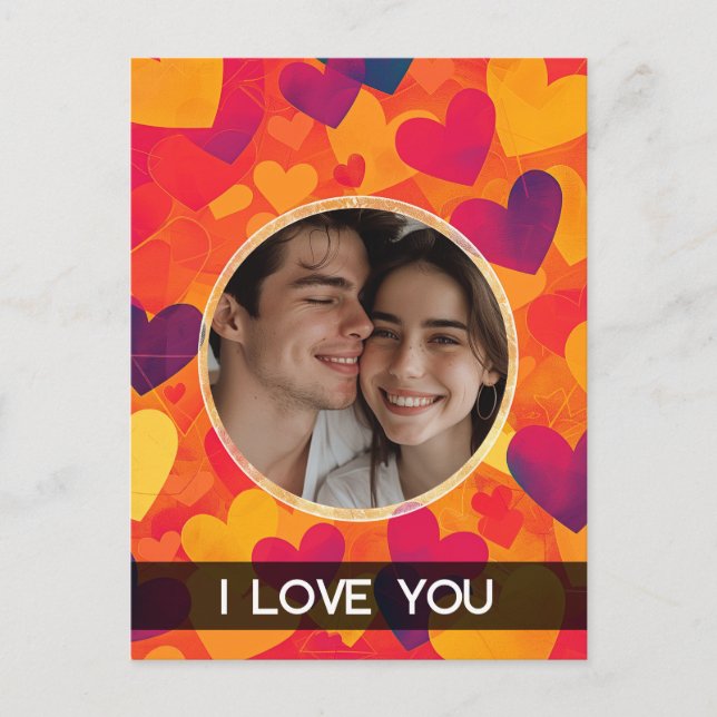 Bubbelhjärtan Helg Vykort (Framsida)