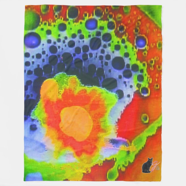 Bubbelkomfort Fleecefilt (Framsidan)