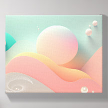 Bubbelljus - Abstrakt Pastellpopup