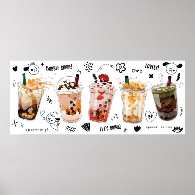 Bubbelmjölkte Poster (Framsidan)