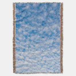 Bubbelmoln i Blå himmel-naturfoto Mammatus Filt