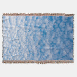 Bubbelmoln i Blå himmel-naturfoto Mammatus Filt