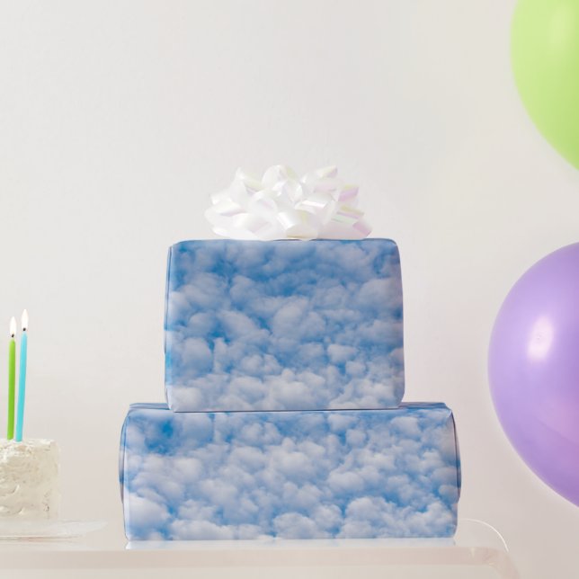 Bubbelmoln i Blå himmel-naturfoto Mammatus Presentpapper (Festgåvor)