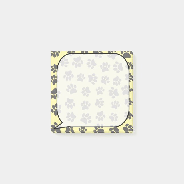 Bubbeln hund i Tal Tass Post-it Block (Framsida)