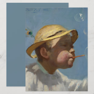 Bubbelpojken (av Paul Peel) Kort