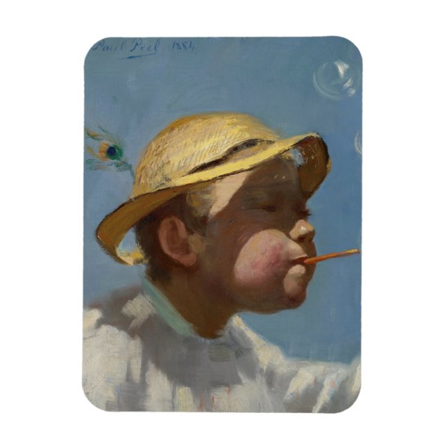 Bubbelpojken (av Paul Peel) Magnet (Vertikal)