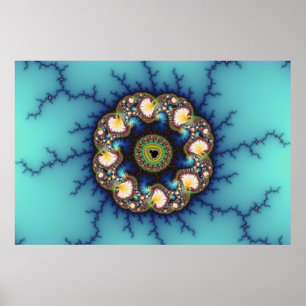 Bubbelpool - Fractalaffisch Poster