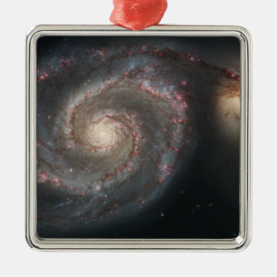 Bubbelpoolgalaxen (M51) och följegalax Julgransprydnad Metall