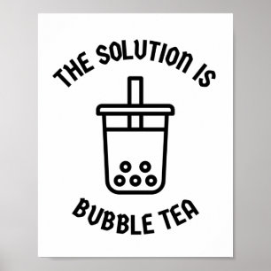 Bubbelte är lösningen poster