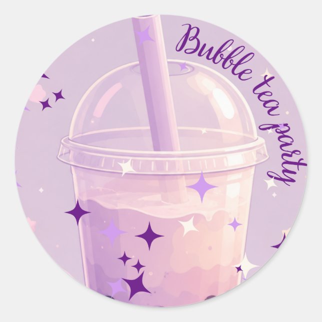 bubbelte rymd fest klistermärken (Framsida)