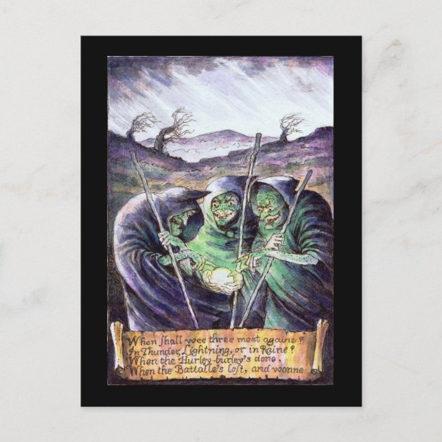 Bubbeltråd och problem vykort (Framsida)