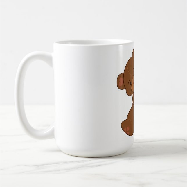 Bubberad kute Bear Brown Colorway Kaffemugg (Vänster)