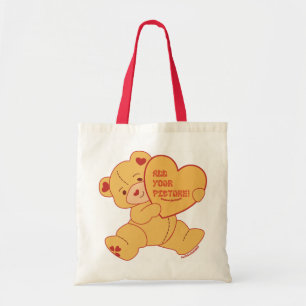 Bubberad kute Bear Red Colorway Tygkasse