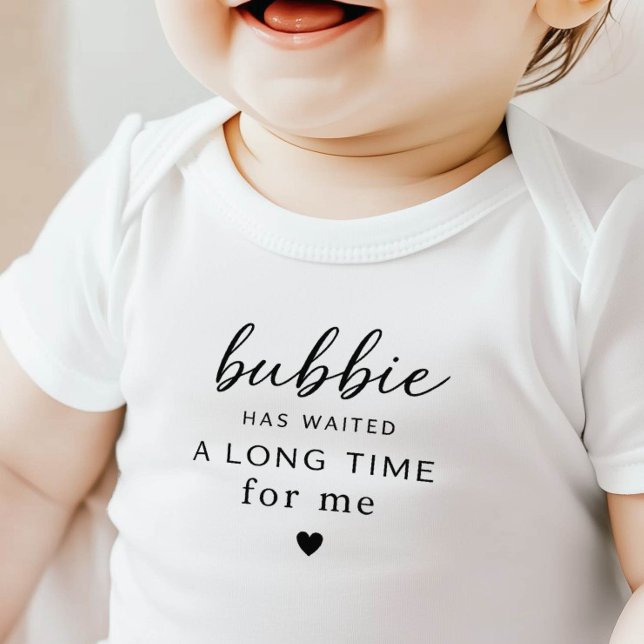 Bubbie Har Väntat Baby Bodysuit Gåva T Shirt (Skapare uppladdad)