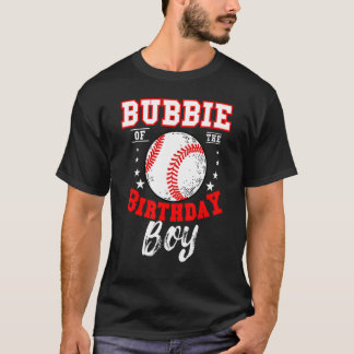 Bubbie of the Birthday Boy Baseball Theme Bday Cel T Shirt