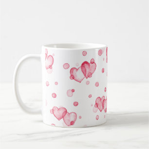 Bubbla hjärtor kaffemugg