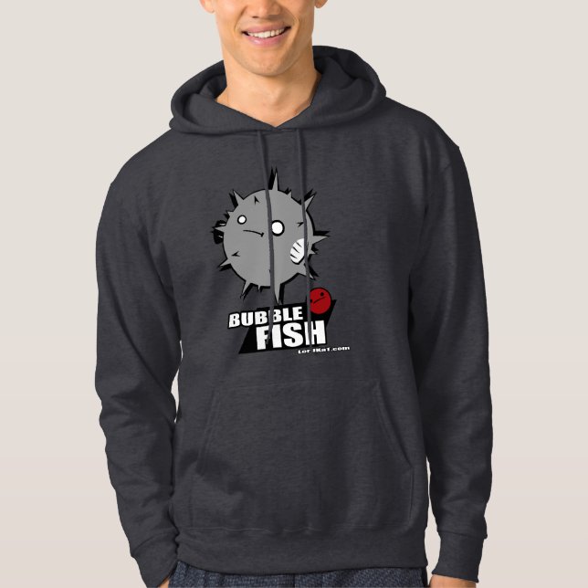 Bubbla hoodien tröja med luva (Framsida)