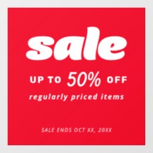 Bubbla Klassisk Retro Detaljhandel Röd Utsäljninss