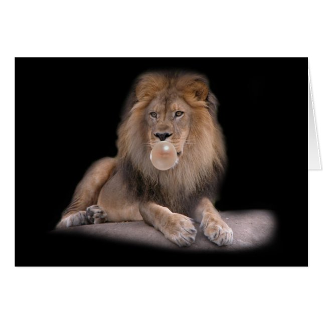 Bubbla kungen hälsningskort (Framsidan Horizontal)