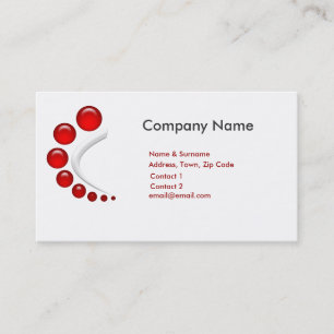 Bubbla logotypen visitkort