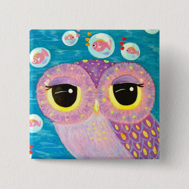 Bubbla med kärlek knapp (Framsida)