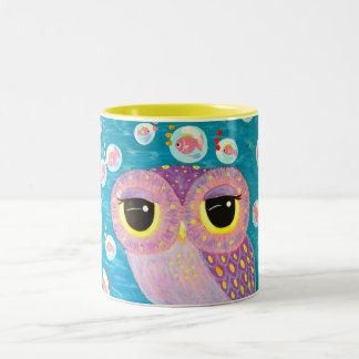 Bubbla med kärlek Två-Tonad mugg